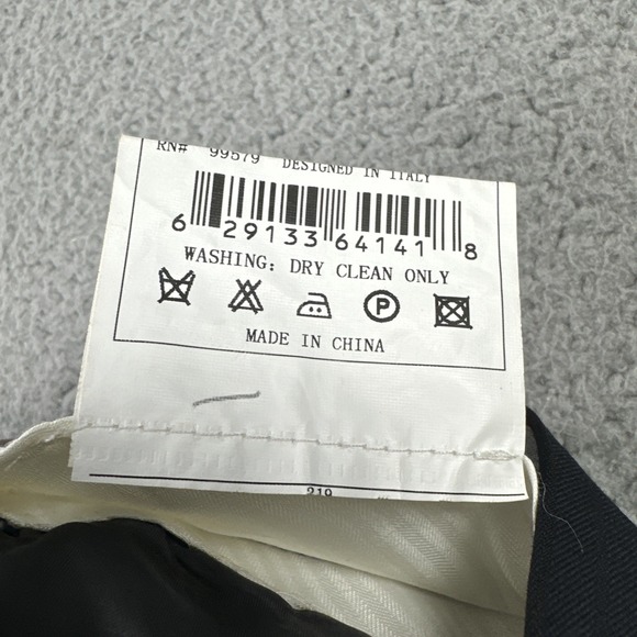 Caravelli Super 140s Kelly OP Dress Pants Men 40x28 Navy Blue Merino Wool Lined - Picture 3 of 16